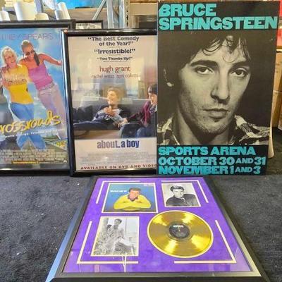 #10658 • 2 Movie Promo Autographed Art/Posters 2 Musicians Memorabilia
