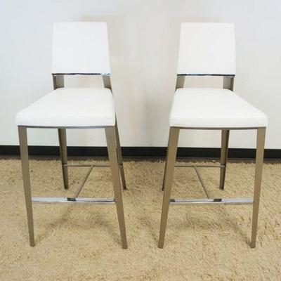 1192	PAIR OF ELITE MFG BAR STOOLS WITH CHROME LEGS, APPROXIMATELY 44 IN H
