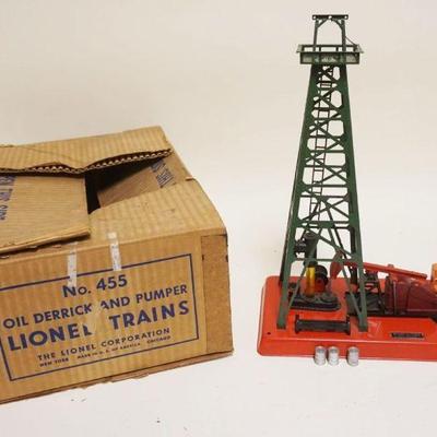 1287	LIONEL O GAUGE TRAIN NO 455 OIL DERRICK & PUMPER
