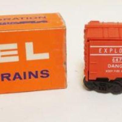 1279	LIONEL O GAUGE TRAIN NO 6470 EXPLODING TARGET CAR

