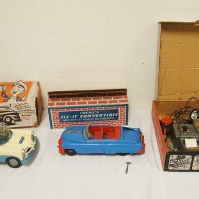 1248	VINTAGE CHILDREN'S TOYS, IDEAL'S TALKING POLICE CAR, IDEAL'S FIX-IT CONVERTIBLE, REMCO RADIO STATION, UNSURE IF...