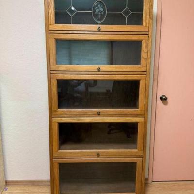 Wood & Glass Bookcase 
