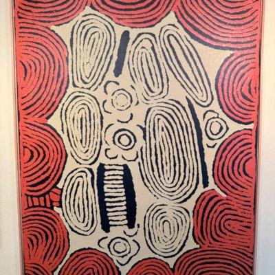 Original Ningura Napurrula Acrylic On Canvas – Untitled