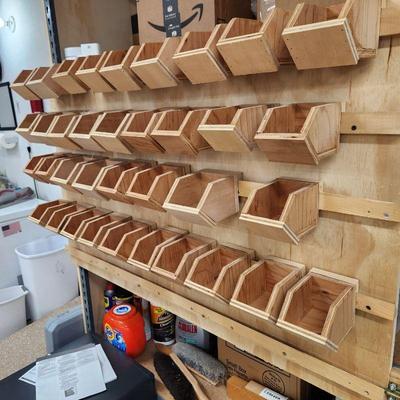 Removeable Storage Bins on Backboard