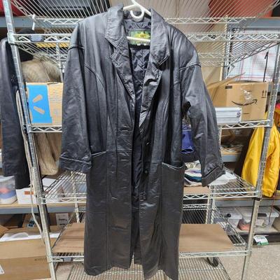 Avanti Long Leather Coat