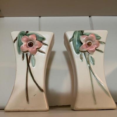 McCoy Blossom Time vases