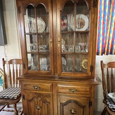 Maple china cabinet