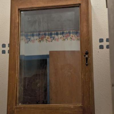 Vintage Wooden Medicine Cabinet