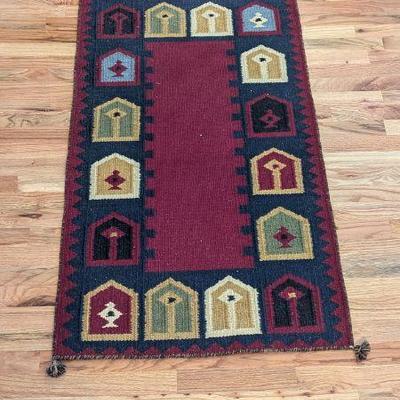 Hand Woven Wool Rug India