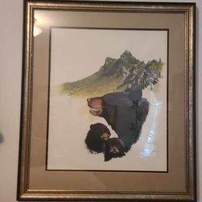 Ray Harm “Black Bear & Cubs”