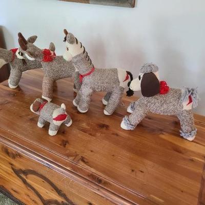 Sock doll menagerie - too, too cute!