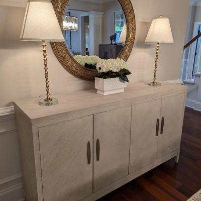 Lilly Sideboard in Champagne -$640 Dimensions: 38" H x 68" W x 18" D