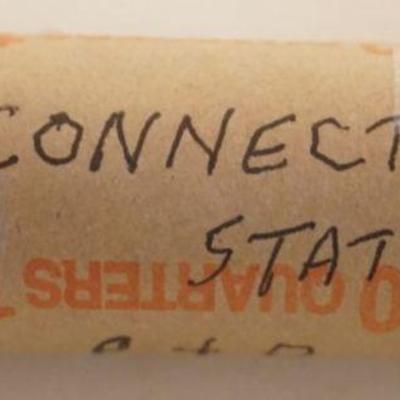 1224	10 DOLLARS STATE QUARTERS, CONNECTICUT STATE P&D
