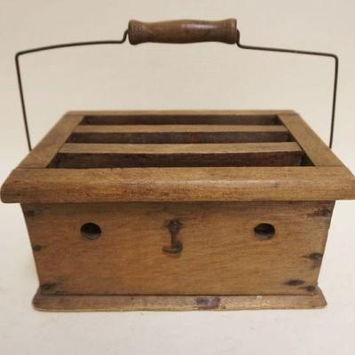1101	PRIMITIVE FOOT WARMER, APPROXIMATELY 10 IN X 7 IN X 5 IN HIGH
