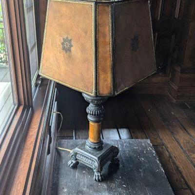 Maitland Smith leather lamp
