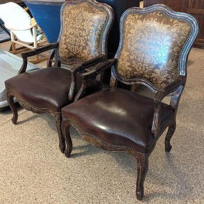 French style club chairs