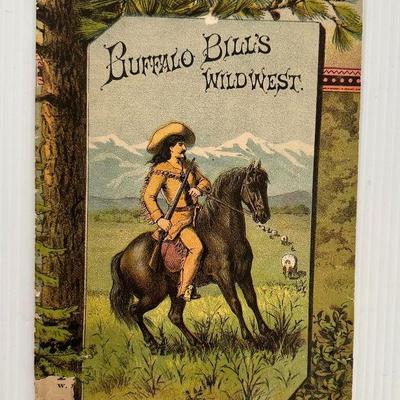 Antique ORIGINAL 1884 Calhoun Printing Buffalo Bills Wild West Show Program