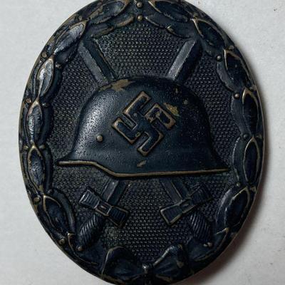 WW2 Nazi Era German Military Black Wound Badge Award Pin