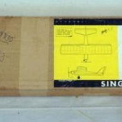 1181	VINTAGE WOOD MODEL AIRPLANE KIT, DEBOLT MODEL ENGINE CO. *JENNY* R/C AIRPLANE
