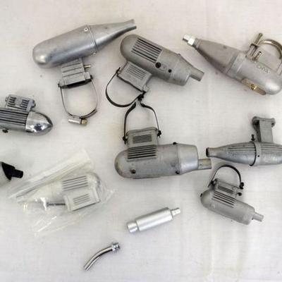 1329	VINTAGE MODEL AIRPLANE MUFFLERS, ASSORTED GROUP
