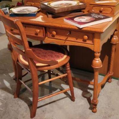 Desk with chair