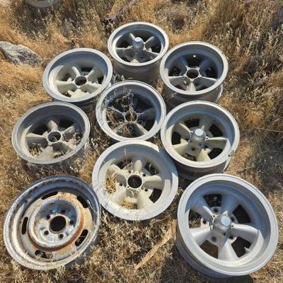 #2104 • (9) 5-Lug Wheels
