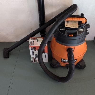 Lot #B175 - RIDGID 14-Gallon Wet/Dry Vacuum with Manual and New Filter