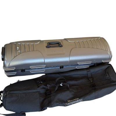 Lot #B211 - Golf Travel Bags- Guardian Hard Shell Travel Cover & Club Glove Soft Sided Bag