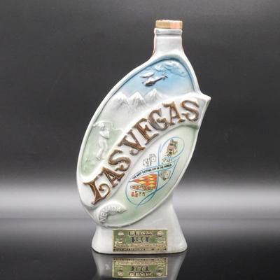 Jim Beam 1969 Las Vegas Hoover Dam Lake Mead Whiskey Decanter