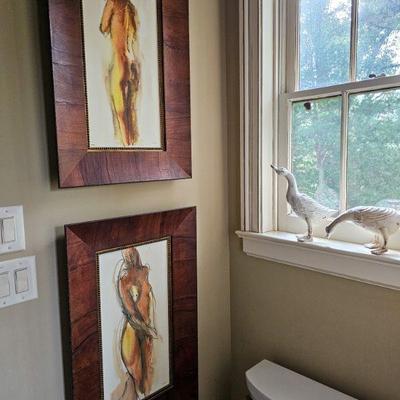 His bath