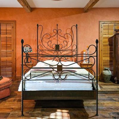 Jan Barboglio iron bed, extremely heavy. 