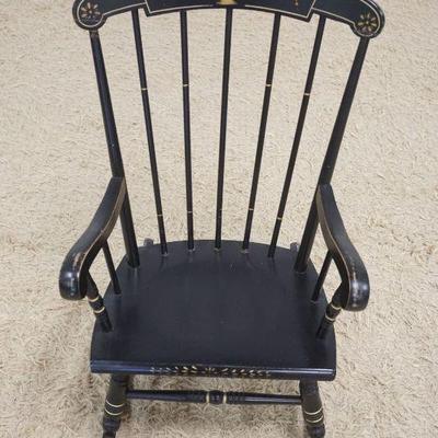 1162	HITCHCOCK STYLE STENCILED CHILDS ROCKER, APPROXIMATELY 30 IN HIGH
