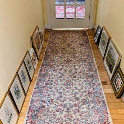 Wool runner and some of the many pieces of art available