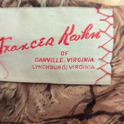 Frances Kahn fur jacket