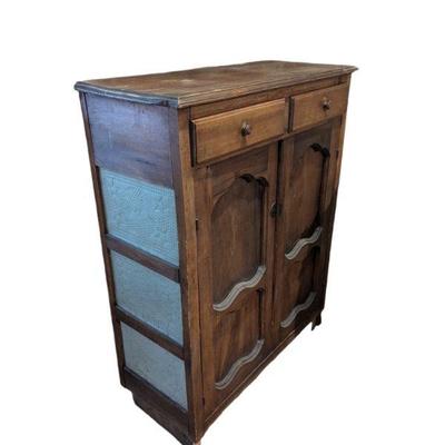 Lot #112 - Antique Pie Safe with Tin Side Panels