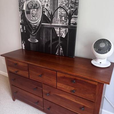 Seven drawer solid wood dresser
