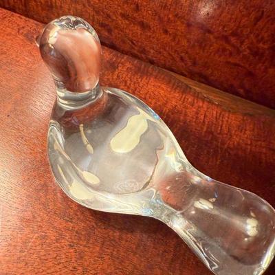 Baccarat crystal bird paperweight 