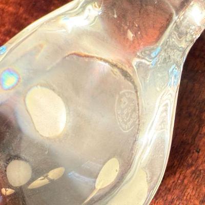  Baccarat crystal bird paperweight