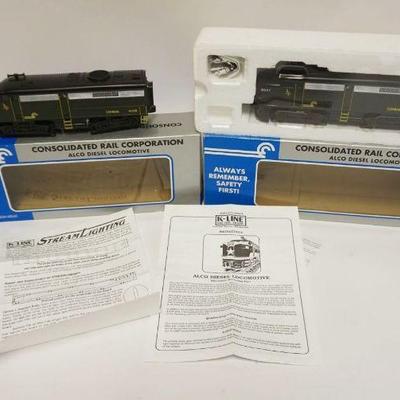1254	K LINE O GAUGE ALCO TOY TRAINS, DIESEL LOCOMOTIVE
