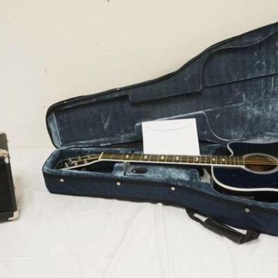 1252	ESTABAN CELESTIAL NIGHT GUITAR & AMP, SOME WRITING ON GUITAR
