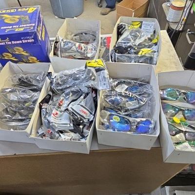 All new safety glasses still in bags