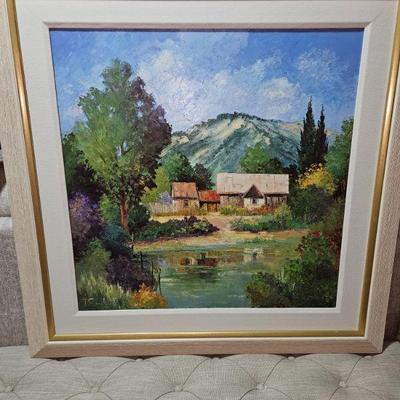 Hans Ressdorf
"Barns At The Village" Original oil!