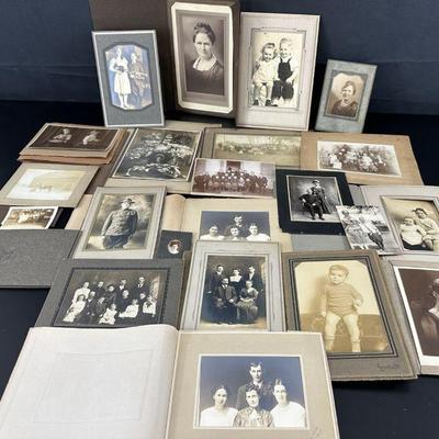 Vintage lot of cabinet cards group 84