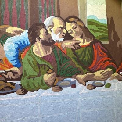 Paint by number of The Last Supper