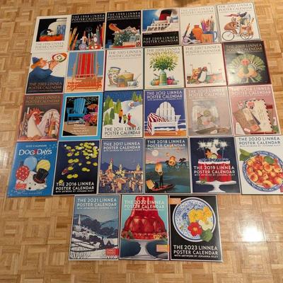 Lot #119 - Vintage Linnea Poster Calendar Collection - 1996 to 2023.