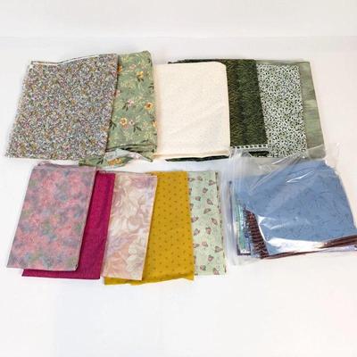 Lot #117 - Fabric Scrap Lot - Assorted Patterns and Colors.
