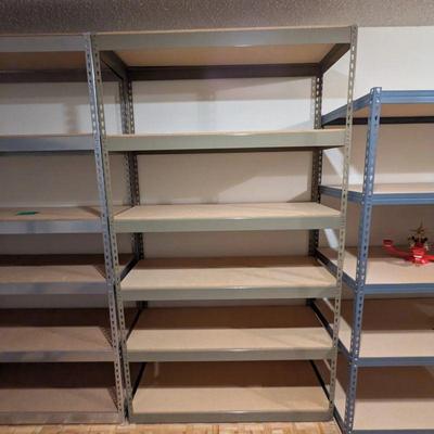 Lot #171 - One Metal & Wood Shelving Unit - 5-Tier Storage Rack.