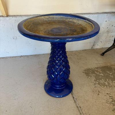 Lot #193 - Royal Blue Bird Bath