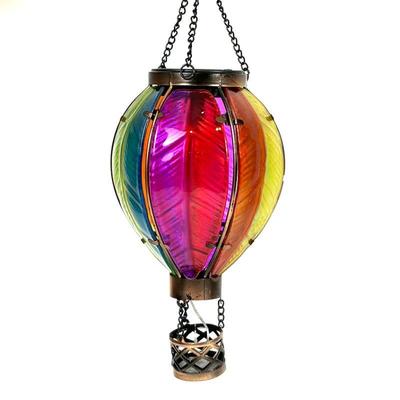 Lot #121 - Colorful Regal Solar-Powered Hot Air Balloon Lantern