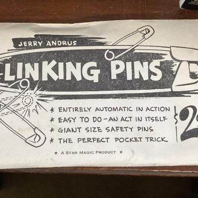 Rare Jerry Andrus linking pins magic trick